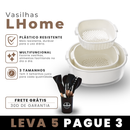 [LEVE 5 PAGUE 3] Vasilhas Multifuncional LHome com Escorredor Inteligente + Kit Utensílios